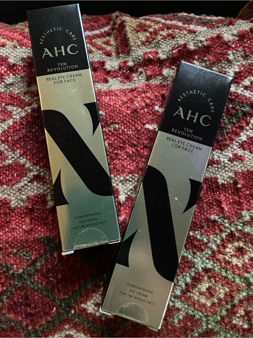 AHC Real Eye Cream for Face - Silver Packaging (Silver) x2